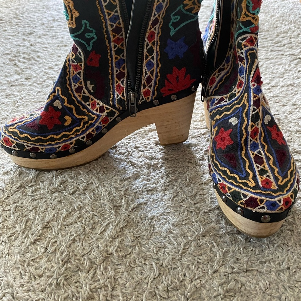 Free People Multicolor Embroidered Clogs - Picture 2 of 6